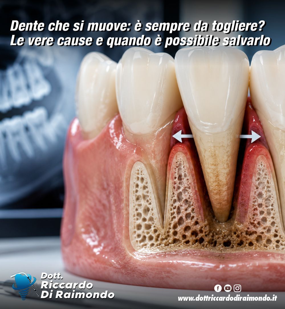 Dente che si muove: è sempre da togliere? Le vere cause e quando è possibile salvarlo